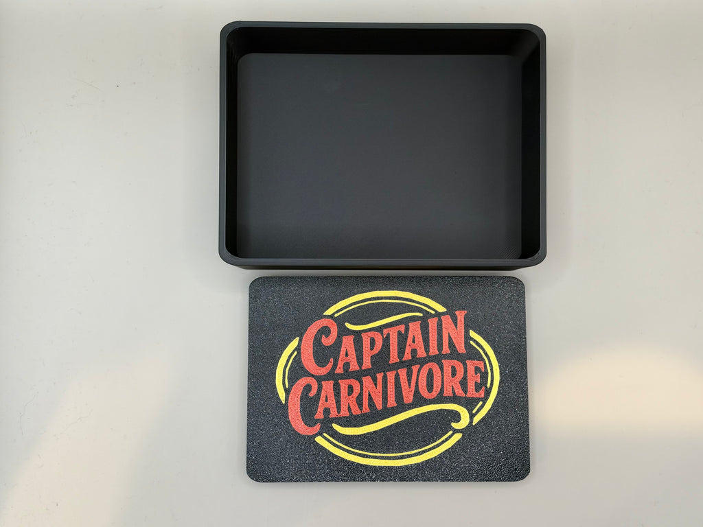 Captain Carnivore Bacon Burger Brick Press