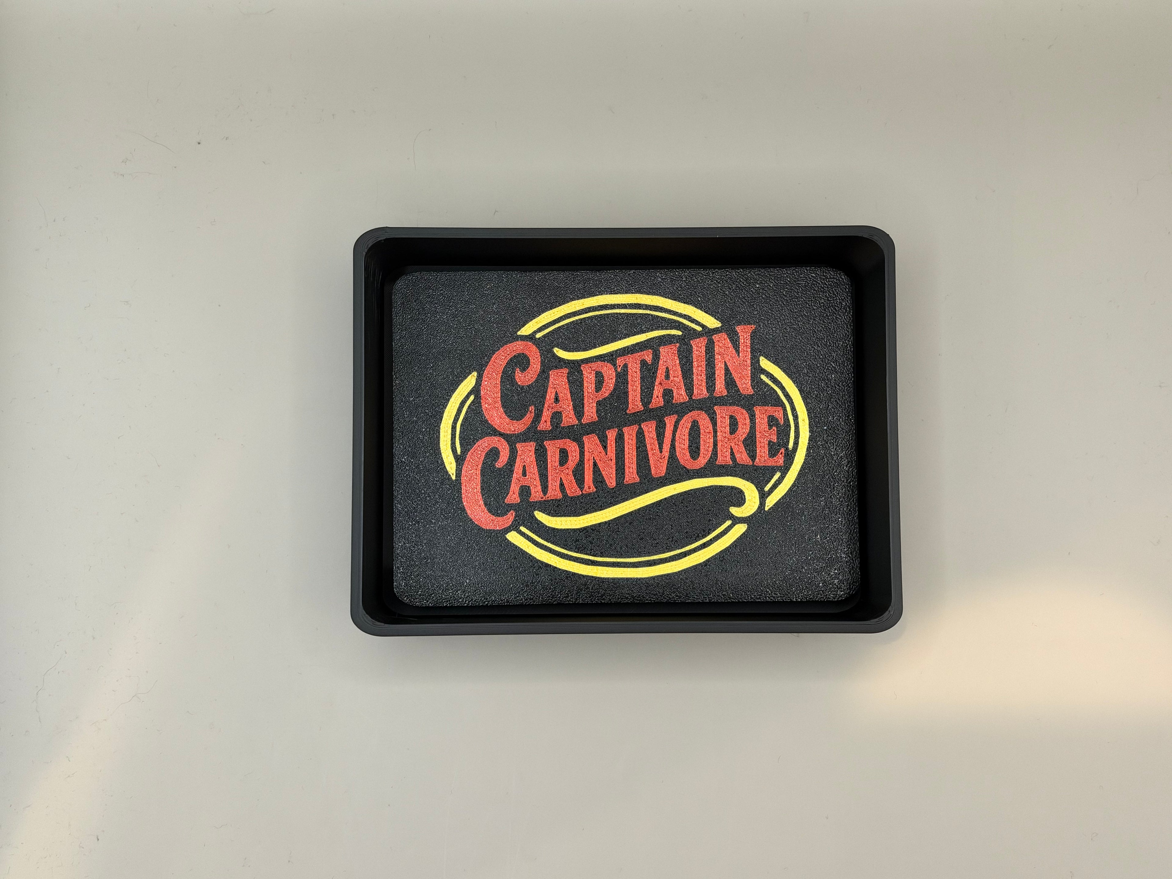 Captain Carnivore Bacon Burger Brick Press