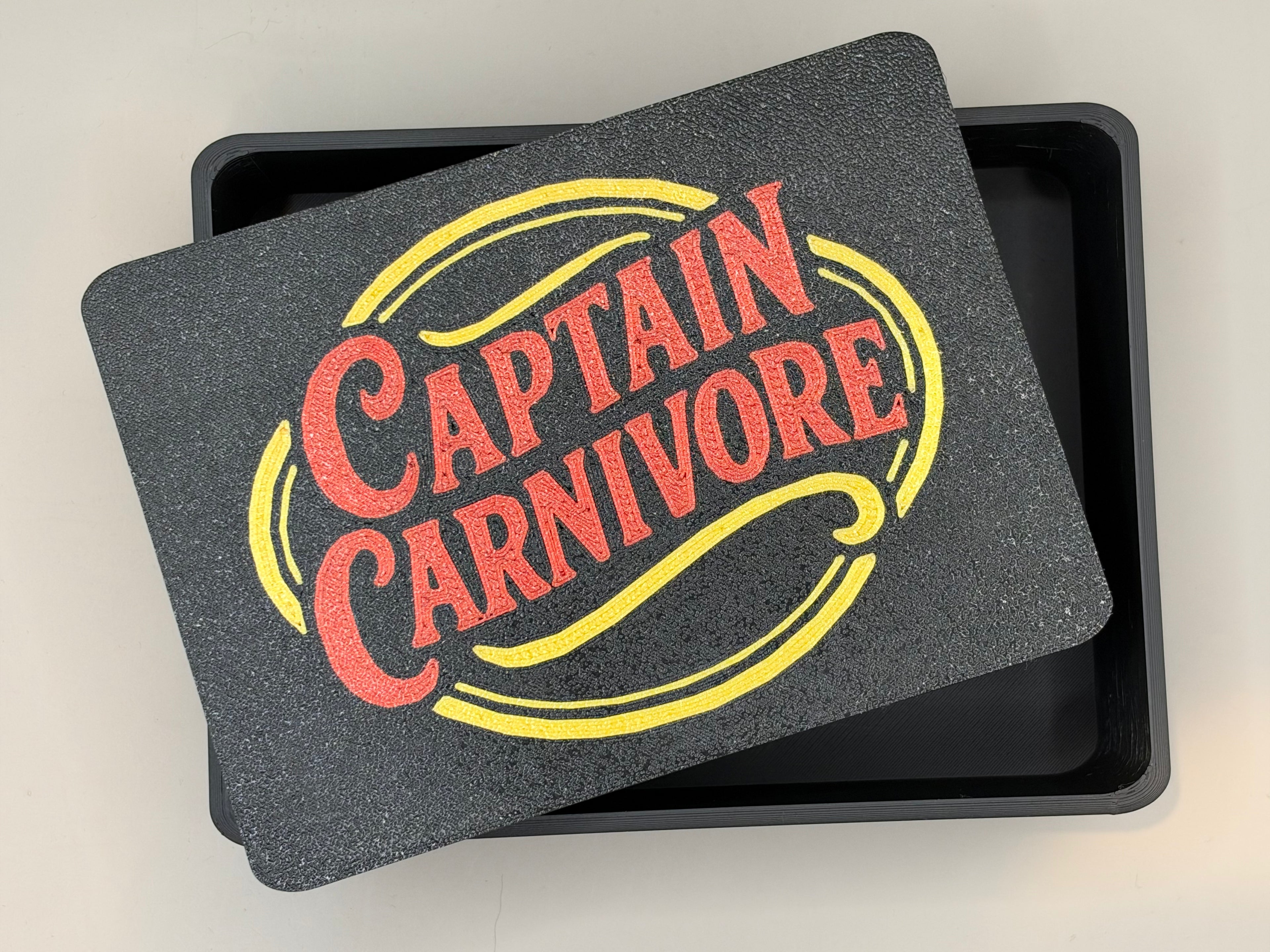 Captain Carnivore Bacon Burger Brick Press